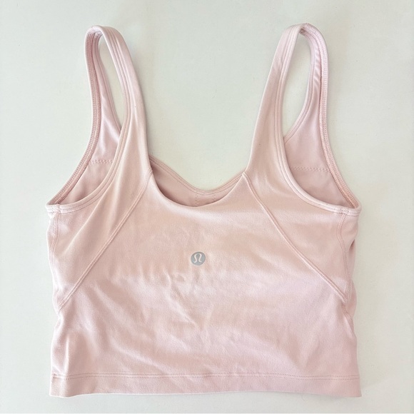 Lululemon Tank Top Women’s Size 0 Light Pink Built In Bra Athleisure Yoga Gym - Picture 1 of 6
